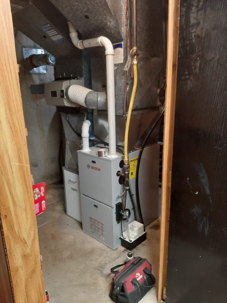Bosch BOVA indoor unit. Furnace repair services Ottawa from AirZone HVAC Services