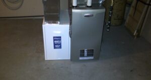 Lennox furnace with macL air box installation