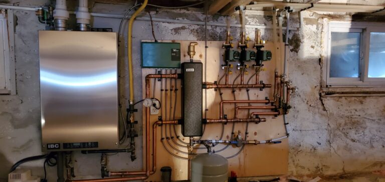 Ottawa boiler installed in mechanical room HVAC