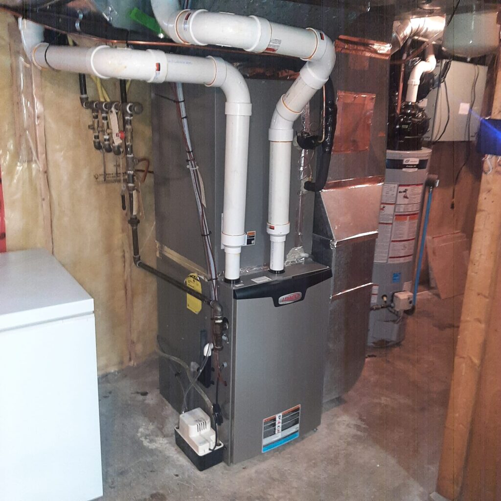 Lennox EL296V - AirZone HVAC Services - AirZone HVAC Services Lennox EL296V furnace installed in Ottawa home.