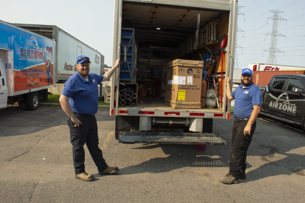 New furnace installation crew Ottawa - AirZone HVAC Services - AirZone HVAC Services New furnace installations, maintenance and service Ottawa