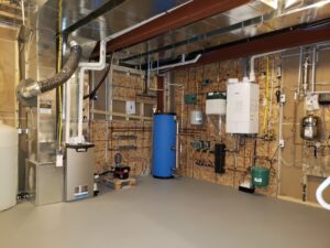 Boiler Wall in Custom Home Ottawa