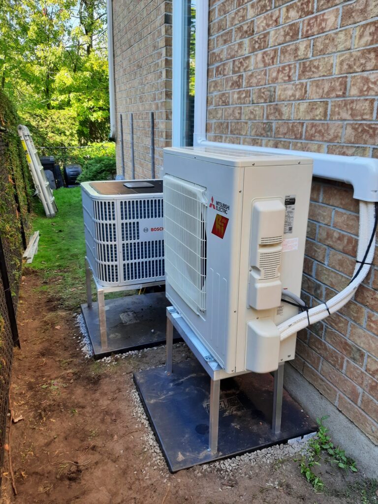 Ducted heat pump installation by AirZone