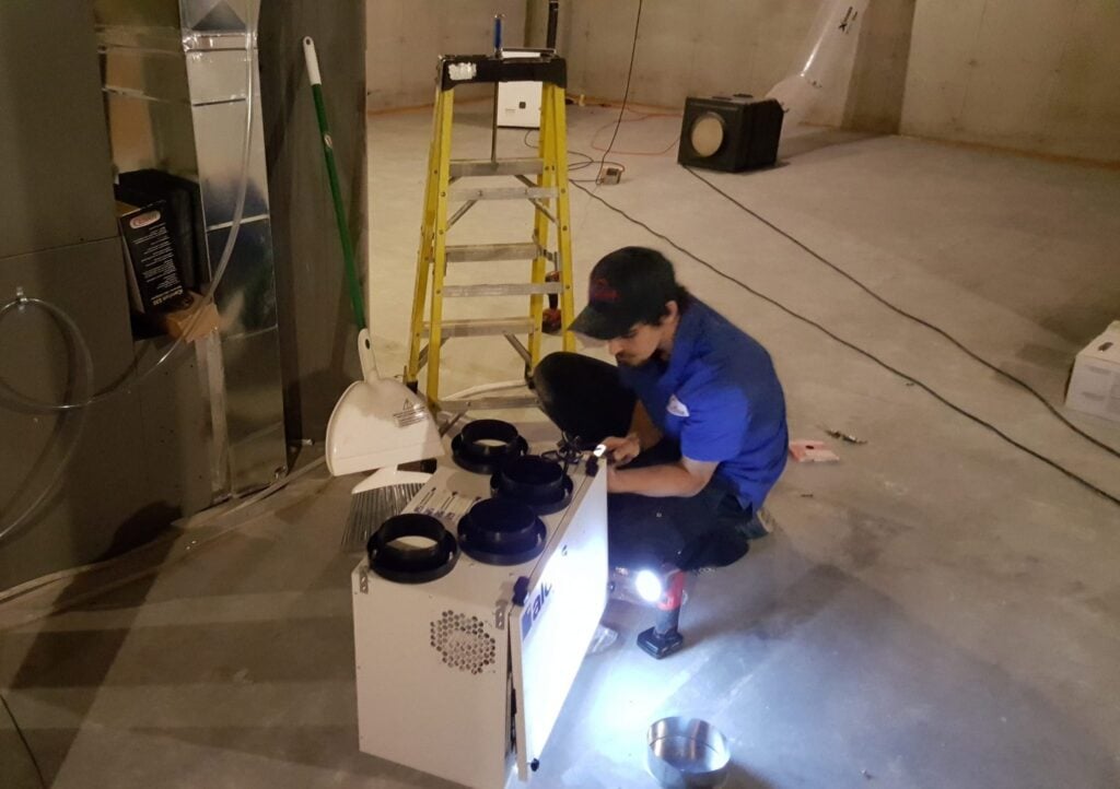 HRV Installation in Ottawa - AirZone HVAC Services - AirZone HVAC Services HRV installation in Ottawa, Ontario by heating and cooling company AirZone HVAC Services