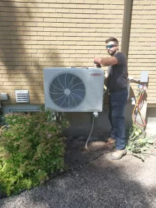 Lennox Ductless Mini Split Installation in Progress (Ottawa East)