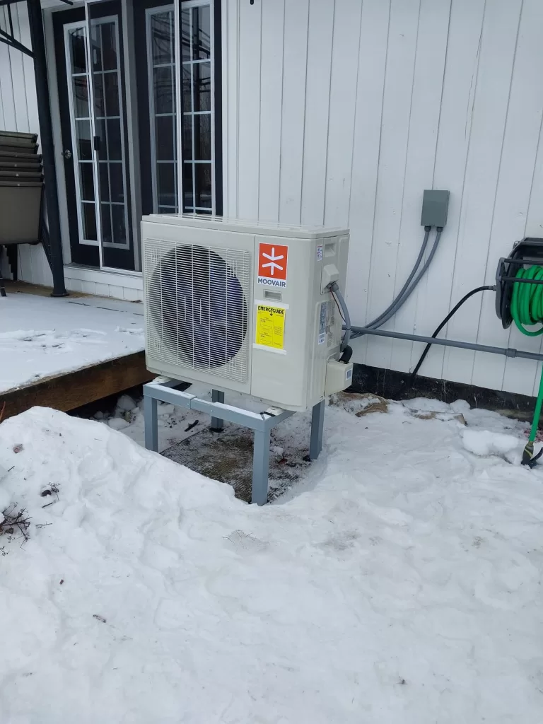 Moovair Cold Climate Heat Pump (Central MOOV) Installed February 15th, in Richmond Ontario