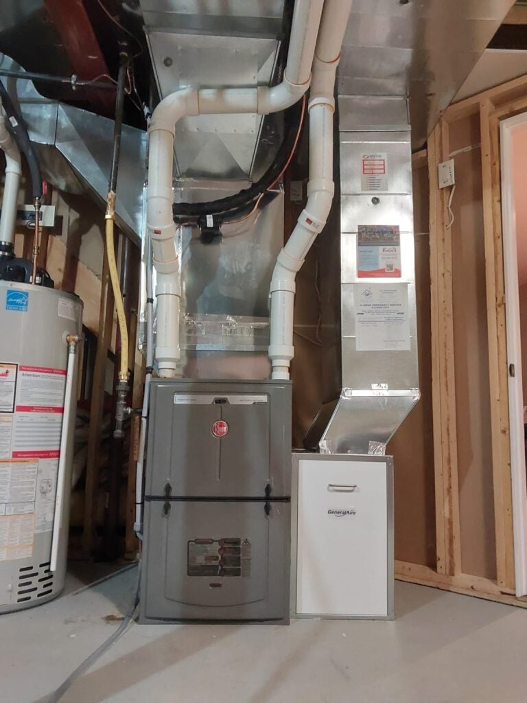 NewRheemFurnaceWestboro - AirZone HVAC Services - AirZone HVAC Services New Rheem Furnace Westboro