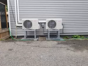 Two Ductless AC's installed in Ottawa by AirZone HVAC Services.