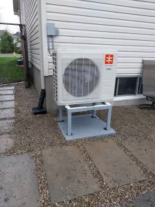 A Moovair heat pump installed by heating and cooling contractor AirZone HVAC Services in Stittsville (Ottawa West).