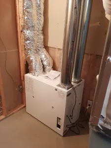 Efficient Panasonic Intellibalance 200 unit operating in an Ottawa residential setting, highlighting its integration with home HVAC systems.