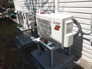 Ductless Mitsubishi heat pump system installed in Ottawa by your local heating and cooling company AirZone HVAC Services.