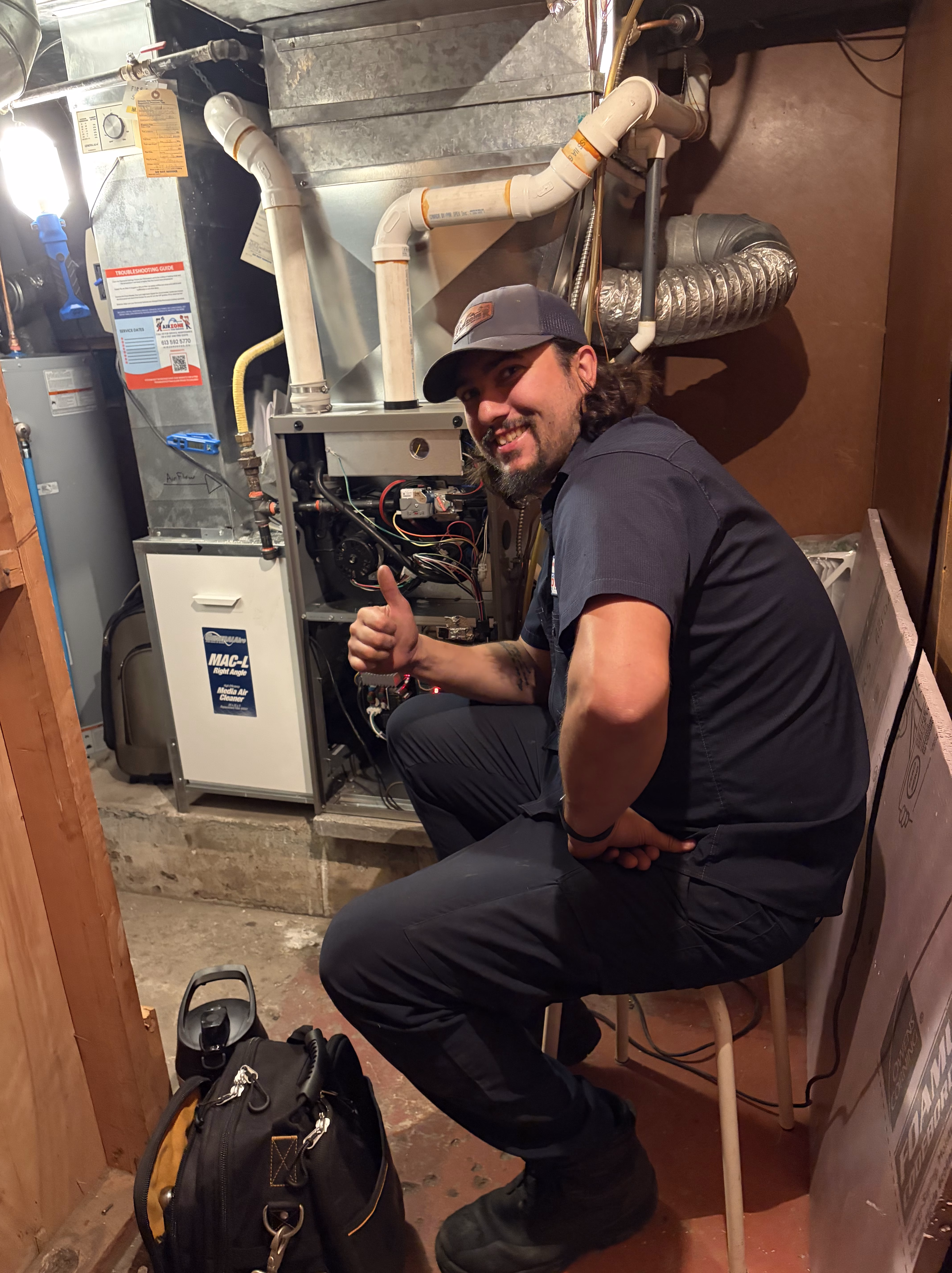 Jordan Installing A Lennox SLP99V Westboro ON